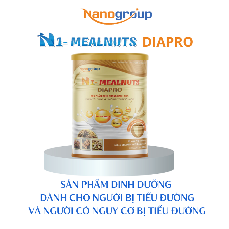 N1-Mealnuts Diapro hỗ trợ giảm biến chứng bệnh tiểu đường - nanogroup