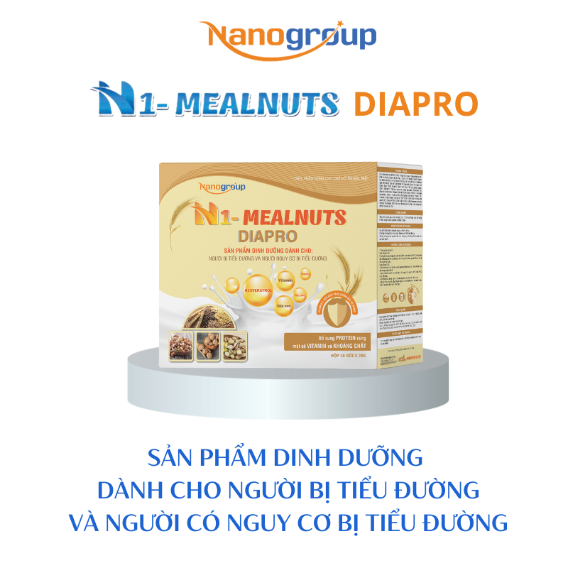 Sữa hạt N1-Mealnuts Diapro hộp giấy 400gr siêu tiện lợi - nanogroup