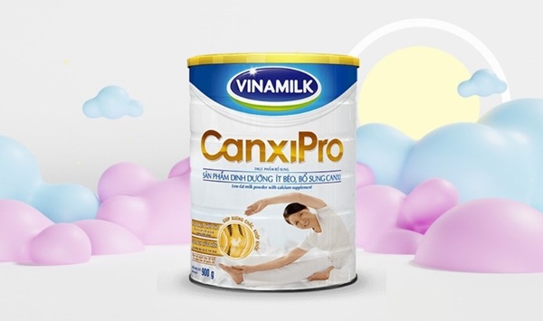 Sữa Vinamilk Canxipro là sản phẩm sữa bổ sung Canxi đang được tin dùng