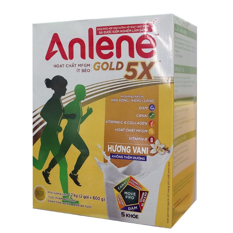 Sữa Anlene Gold cung cấp hàm lượng canxi cần thiết cho cơ thể