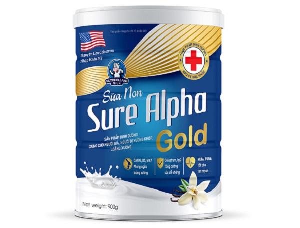 Sữa non non Sure Alpha Gold giúp giảm nguy cơ mắc bệnh liên quan tuổi tác