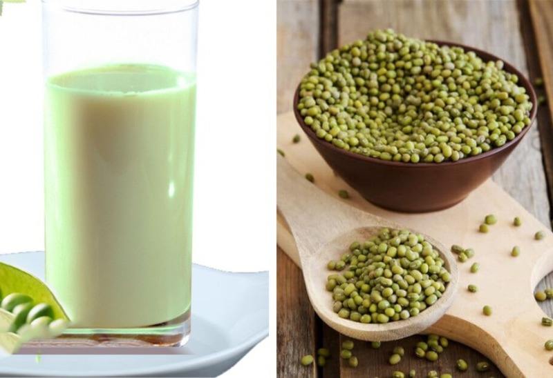 Sữa hạt đậu xanh chứa nhiều vi chất dinh dưỡng giúp mẹ kích thích sữa, đẹp da