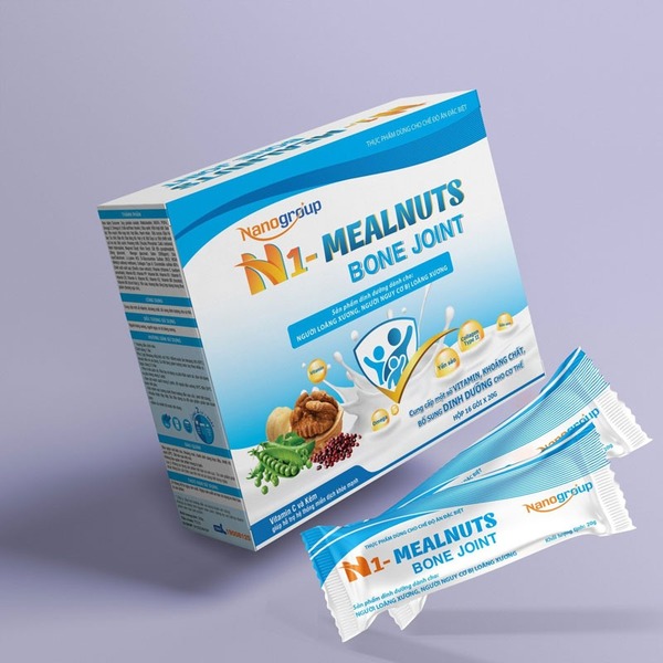 Sữa hạt nhiều canxi đó là sữa N1-MEALNUTS BONE JOINT  Hộp Giấy 16 gói x 20gr